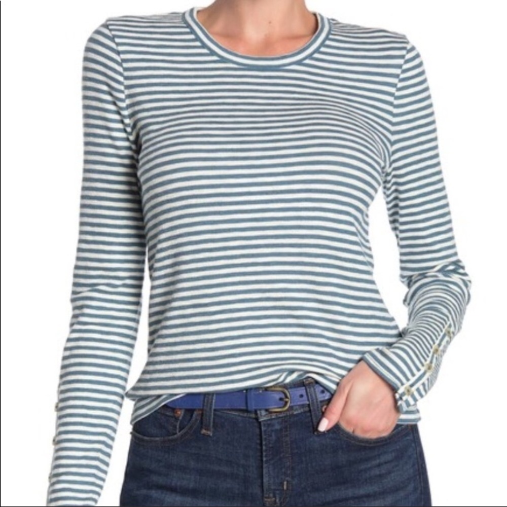 MADEWELL CREW NECK STRIPY TOP NEW